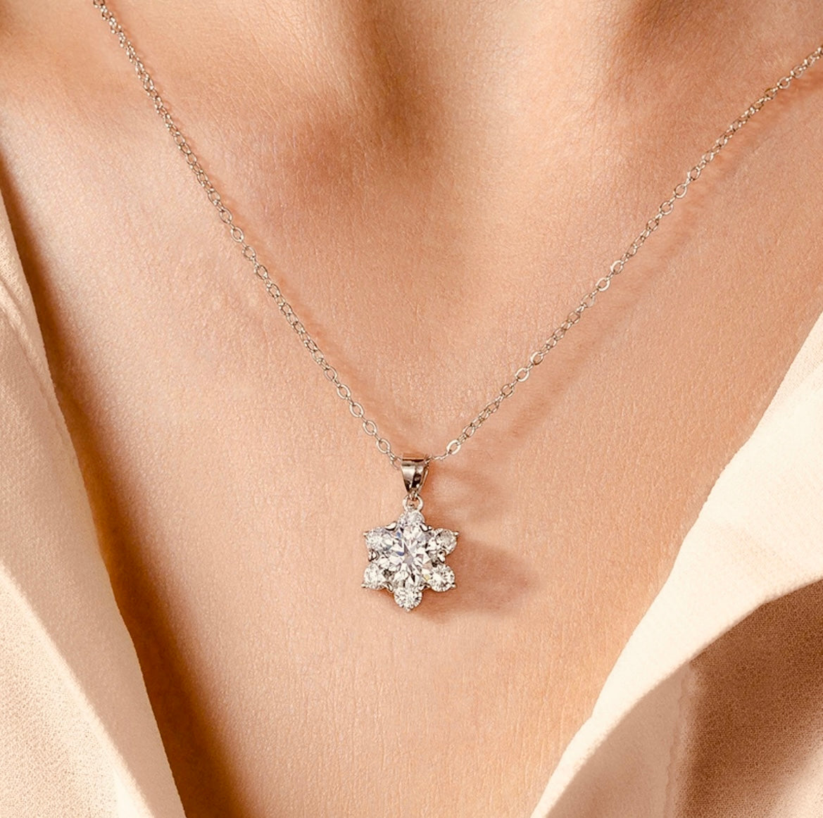 Breathtaking Sterling Silver Snowflake